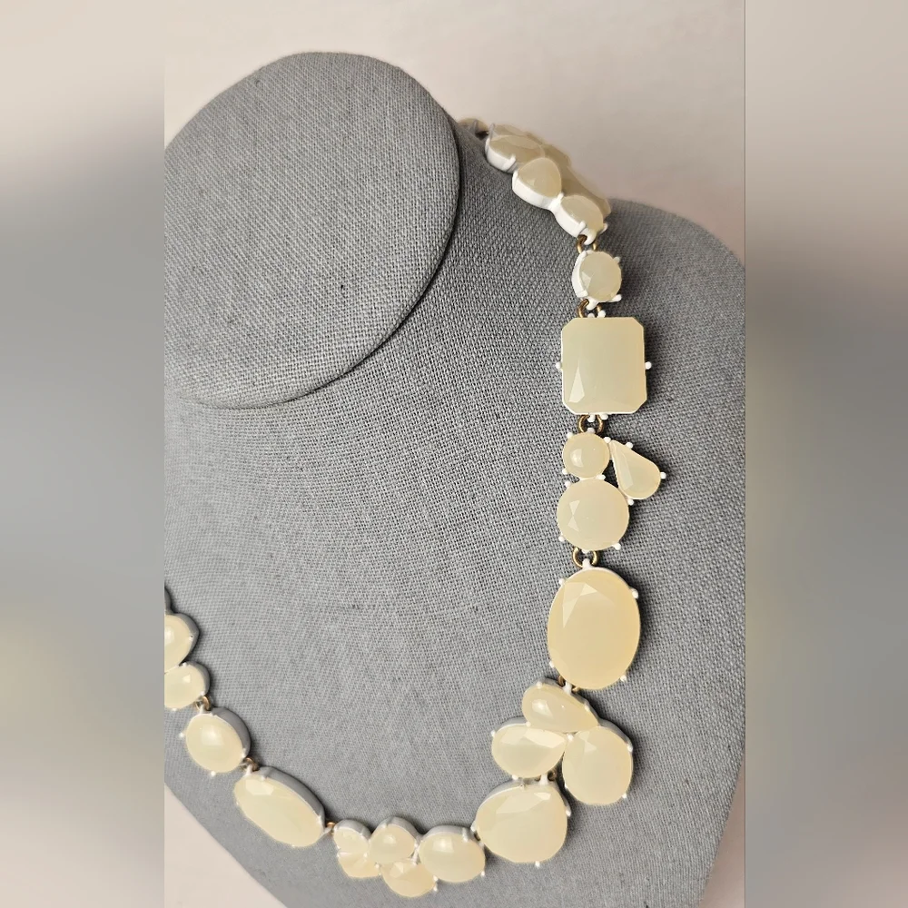 [J. CREW] Candy Gem Collection Opaque Cream◇Off White Translucent Stones